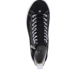 Clearance Rieker Damskie Tenisowki High Night Czarno-Krystalicznie Biale
