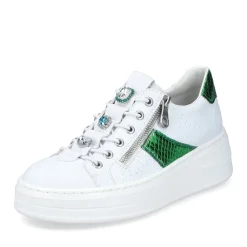 Sale Rieker Damskie Tenisowki Low Ice White