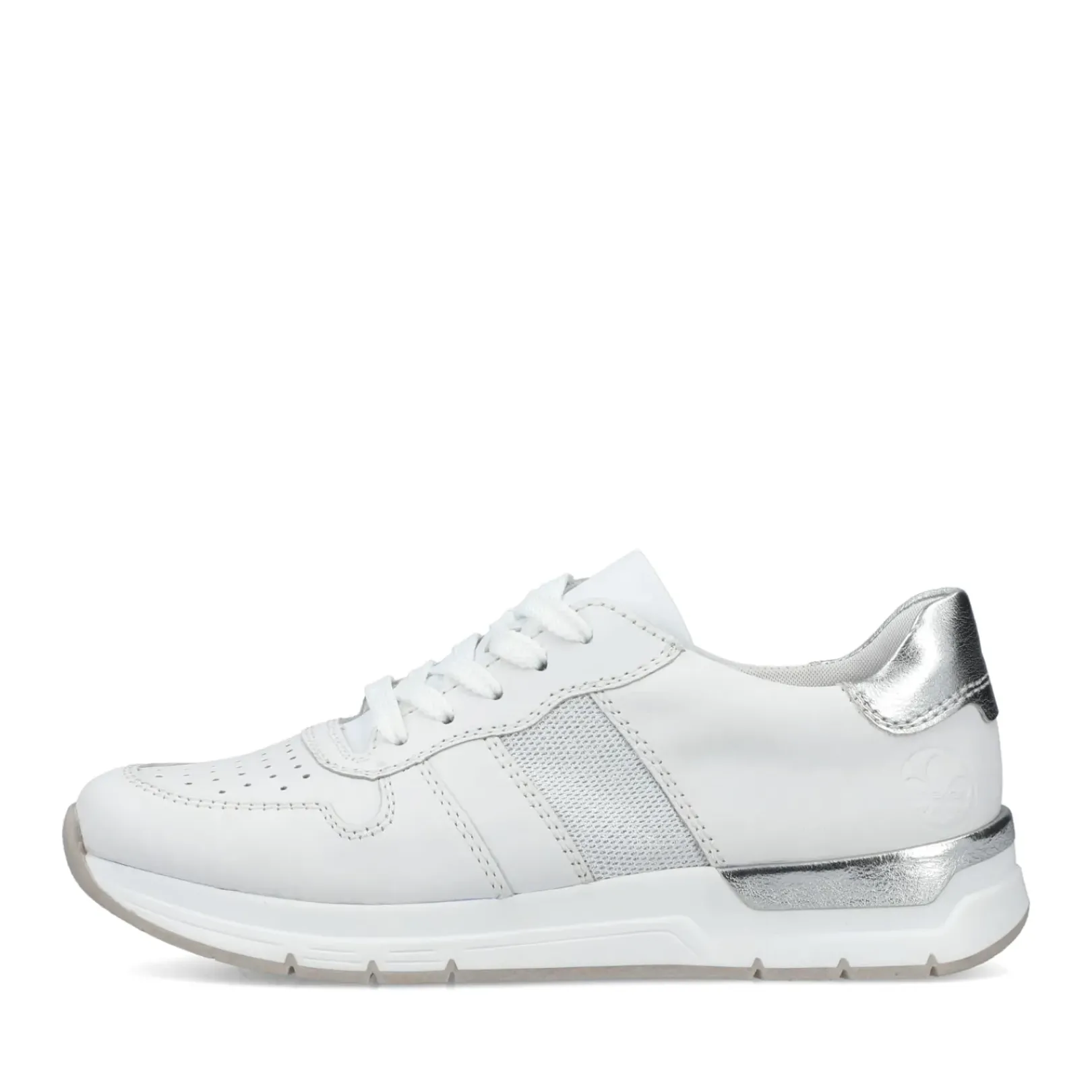 Clearance Rieker Damskie Tenisowki Low Ice White