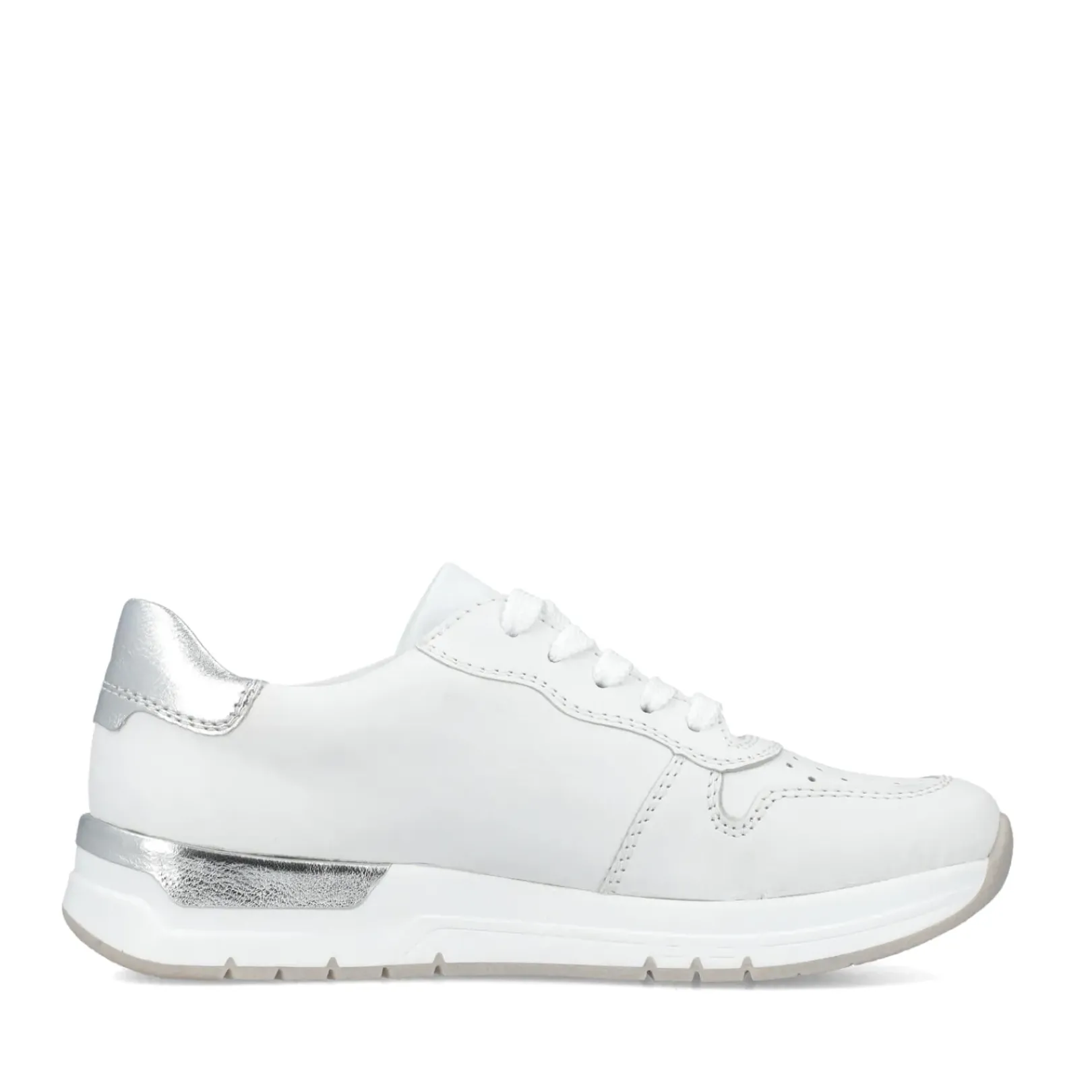 Clearance Rieker Damskie Tenisowki Low Ice White