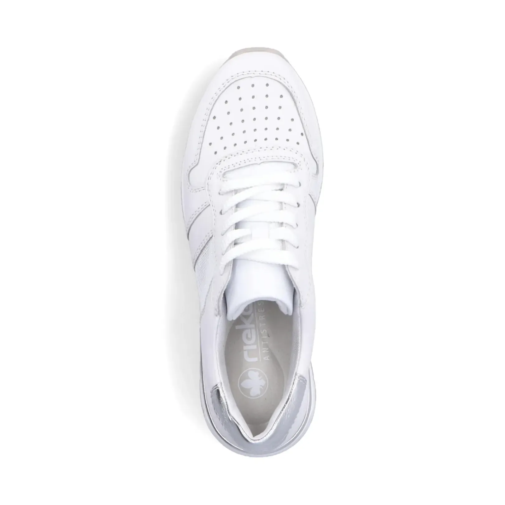 Clearance Rieker Damskie Tenisowki Low Ice White