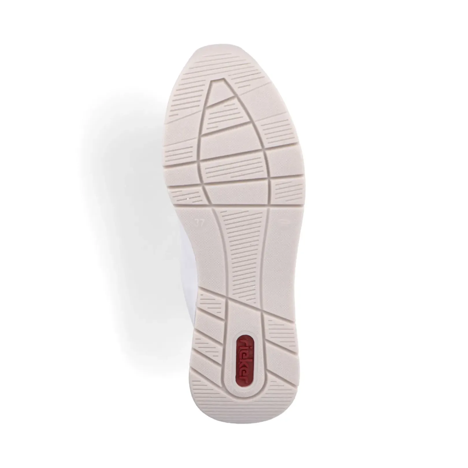 Clearance Rieker Damskie Tenisowki Low Ice White