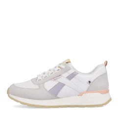 Fashion Rieker Damskie Tenisowki Niskie Swan-White Clay-Beige Pastel