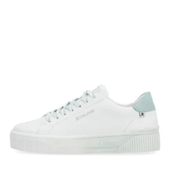 Online Rieker Damskie Tenisowki Low Crystal-White Light-Aqua