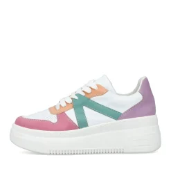Discount Rieker Damskie Tenisowki Low Ice W Kolorze Bialym, Wielokolorowe