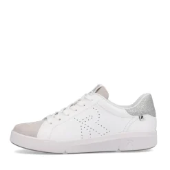 Best Rieker Damskie Tenisowki Niskie Swan-White Beige