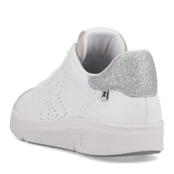 Best Rieker Damskie Tenisowki Niskie Swan-White Beige