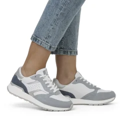 Fashion Rieker Damskie Tenisowki Low Ocean Blue