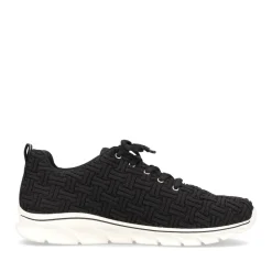 Sale Rieker Damskie Tenisowki , Niskie, W Kolorze Glebokiej Czerni
