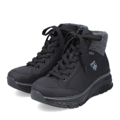 Clearance Rieker Damskie Tenisowki , Wysokie, W Kolorze Glebokiej Czerni