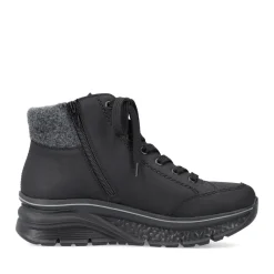 Clearance Rieker Damskie Tenisowki , Wysokie, W Kolorze Glebokiej Czerni