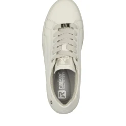 New Rieker Damskie Tenisowki Low Frost White
