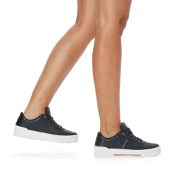 Sale Rieker Damskie Tenisowki Low Night Black