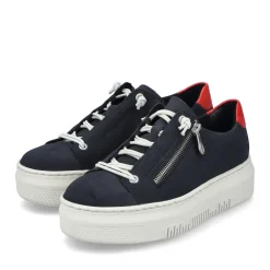 Online Rieker Damskie Tenisowki Low Steel Blue