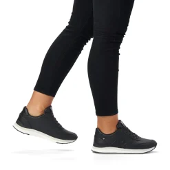 Clearance Rieker Damskie Tenisowki Low Night Black
