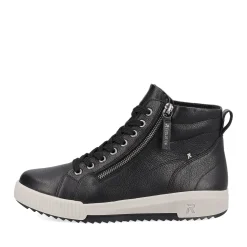 Clearance Rieker Damskie Tenisowki , Wysokie, Stalowe, Czarne