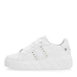 Discount Rieker Damskie Tenisowki Low Diamond White