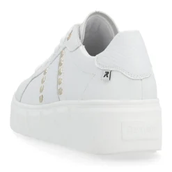 Discount Rieker Damskie Tenisowki Low Diamond White