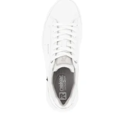 New Rieker Damskie Tenisowki Niskie Swan White