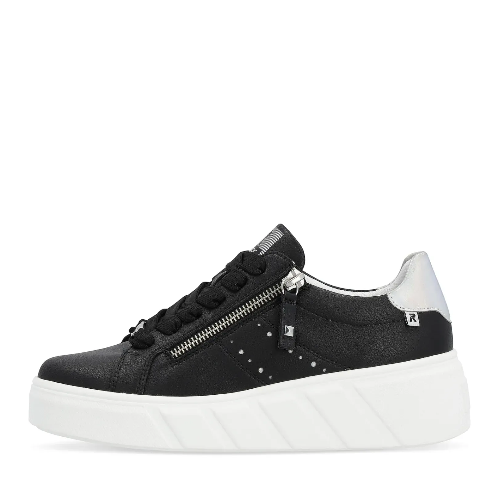 Clearance Rieker Damskie Tenisowki Low Diamond Black