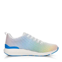 Fashion Rieker Damskie Tenisowki Niskie Crystal-White Rainbow