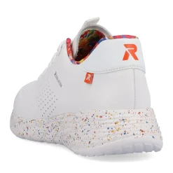 Discount Rieker Damskie Tenisowki Niskie Swan-White Rainbow