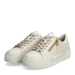Fashion Rieker Damskie Tenisowki Niskie, Stare, Biale