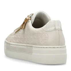 Fashion Rieker Damskie Tenisowki Niskie, Stare, Biale