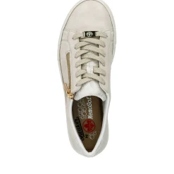 Fashion Rieker Damskie Tenisowki Niskie, Stare, Biale