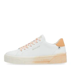 Online Rieker Damskie Tenisowki Low Crystal-White Apricot