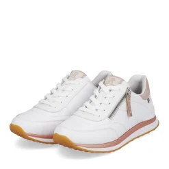 Online Rieker Damskie Tenisowki Niskie Swan-White Rose