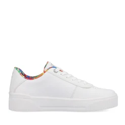 Online Rieker Damskie Tenisowki Low Frost White