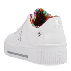 Online Rieker Damskie Tenisowki Low Frost White