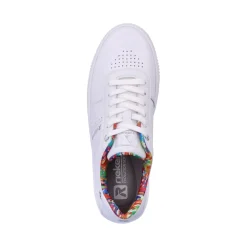 Online Rieker Damskie Tenisowki Low Frost White
