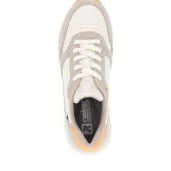 Clearance Rieker Damskie Tenisowki Low Clay W Kolorze Bezowo-Morelowym