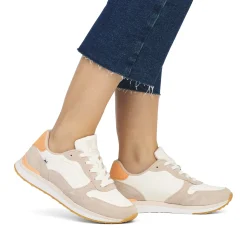 Clearance Rieker Damskie Tenisowki Low Clay W Kolorze Bezowo-Morelowym