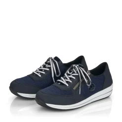 Online Rieker Damskie Tenisowki Low Ocean Blue