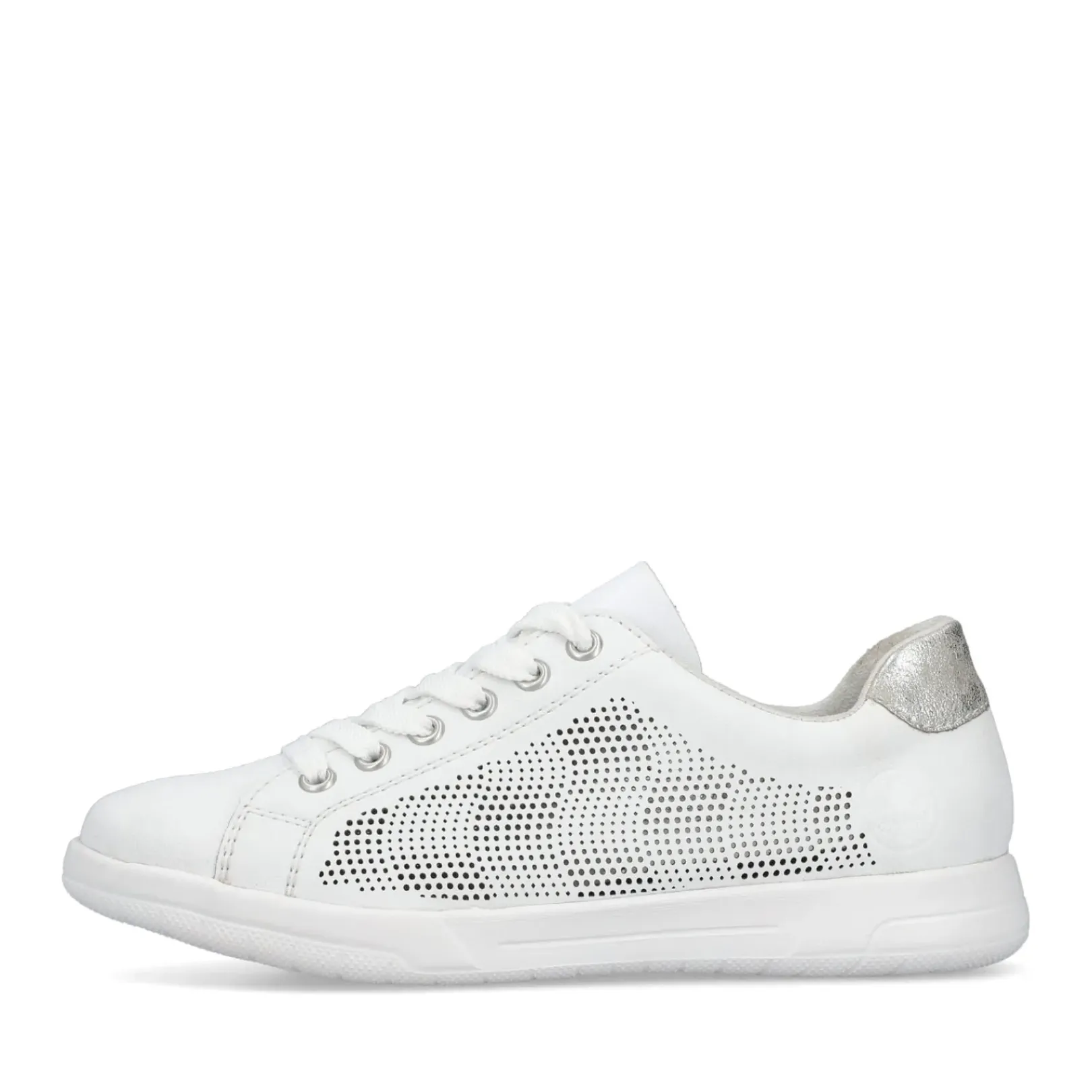 Online Rieker Damskie Tenisowki Niskie W Kolorze Czystej Bieli