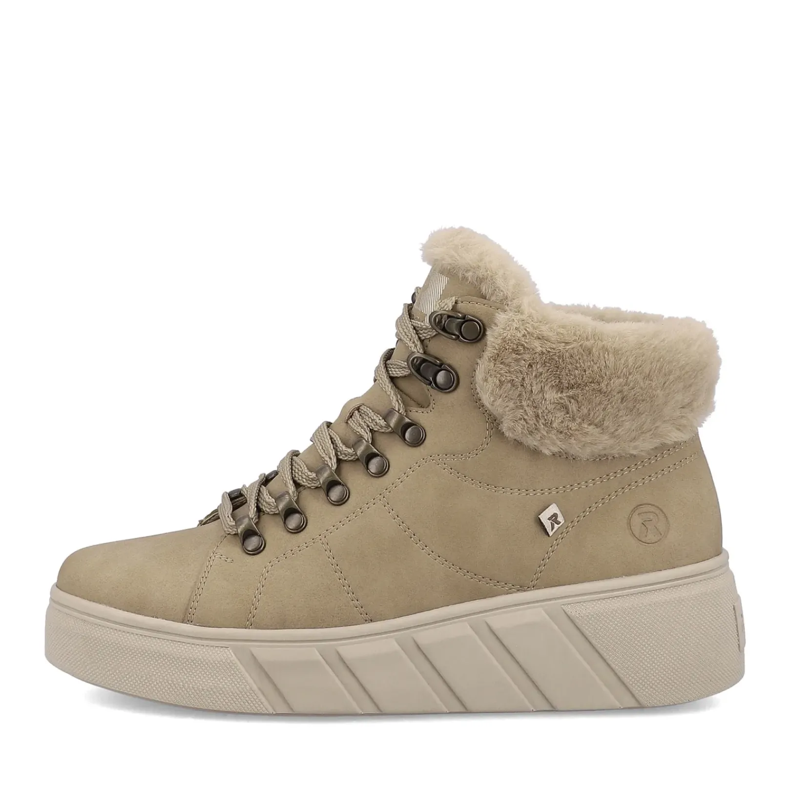 Fashion Rieker Damskie Tenisowki , Wysokie, Gliniaste Bezowe