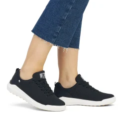 Outlet Rieker Damskie Tenisowki Low Night Black