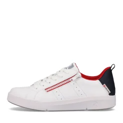 Sale Rieker Damskie Tenisowki Low Snow-White True-Red