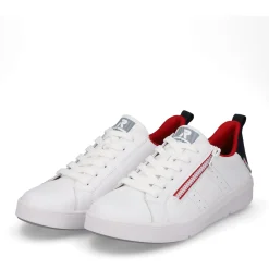 Sale Rieker Damskie Tenisowki Low Snow-White True-Red