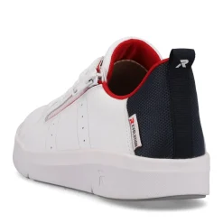 Sale Rieker Damskie Tenisowki Low Snow-White True-Red