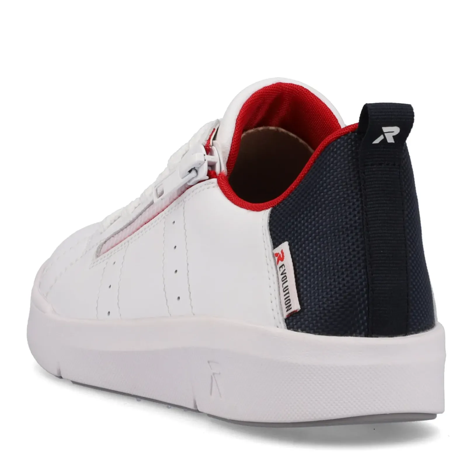 Sale Rieker Damskie Tenisowki Low Snow-White True-Red