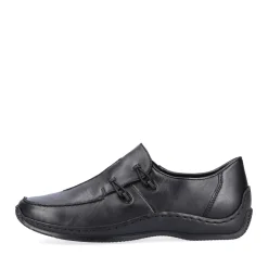 Outlet Rieker Kapcie Damskie , Nocne, Czarne