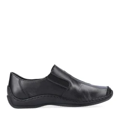 Outlet Rieker Kapcie Damskie , Nocne, Czarne