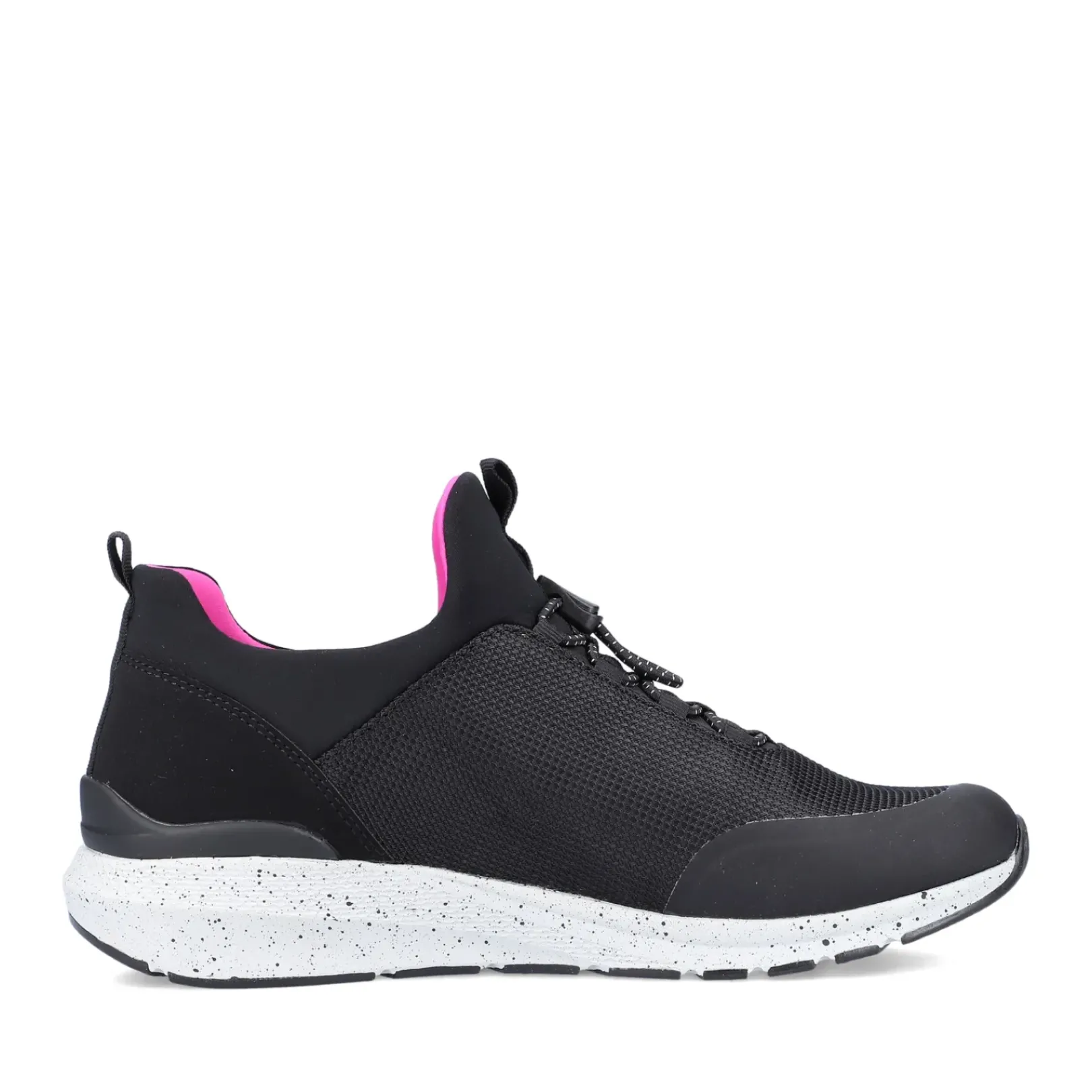 Hot Rieker Kapcie Damskie Urban-Black Flamingo-Pink