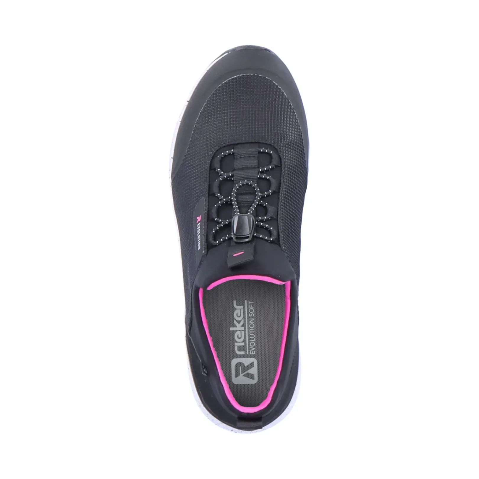 Hot Rieker Kapcie Damskie Urban-Black Flamingo-Pink