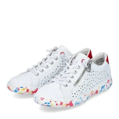 Discount Rieker Kapcie Damskie W Kolorze Star White