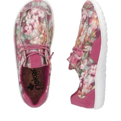 Outlet Rieker Kapcie Damskie W Kolorze Magenta-Multi